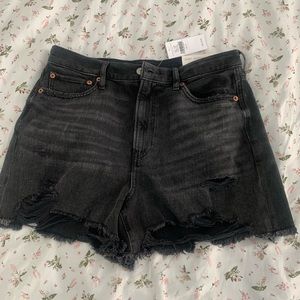 American Eagle Black Jean shorts Size 10